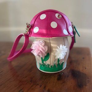 Vintage Betsey Johnson Mushroom Cross Body Purse